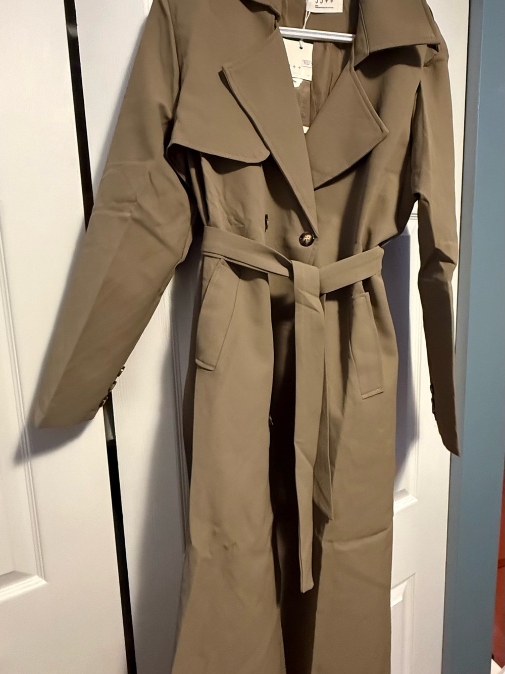 Classic Trench Coat in Olive Taupe - Women